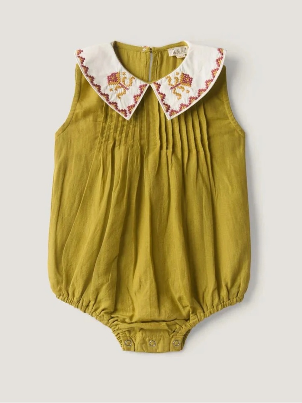 Lali Kids Sophia Romper in Chartreuse